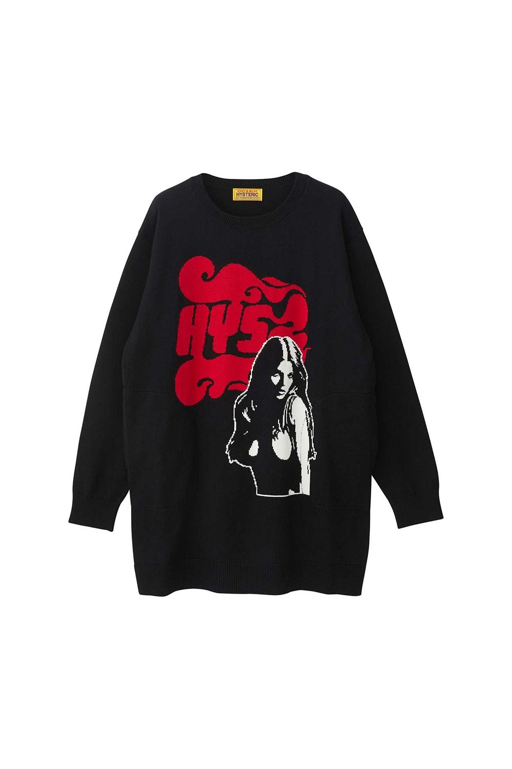 HYSTERIC GLAMOUR - FLAME WOMAN編込 ワンピース / ブラック | Tempt