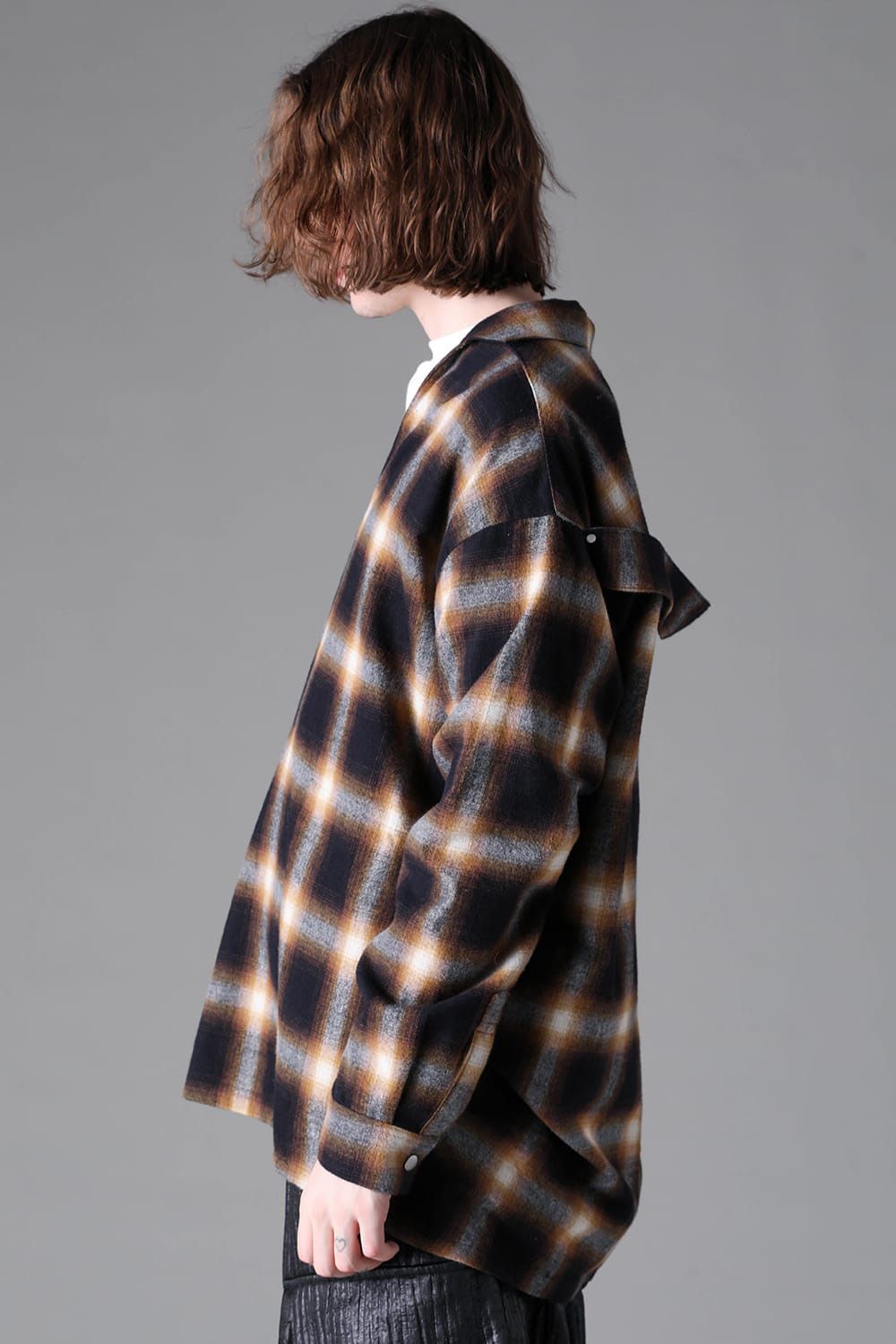 Plaid V-Neck Shirts Pullover