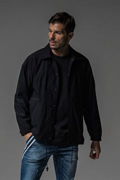 NYLON COACH JACKET / ブラック