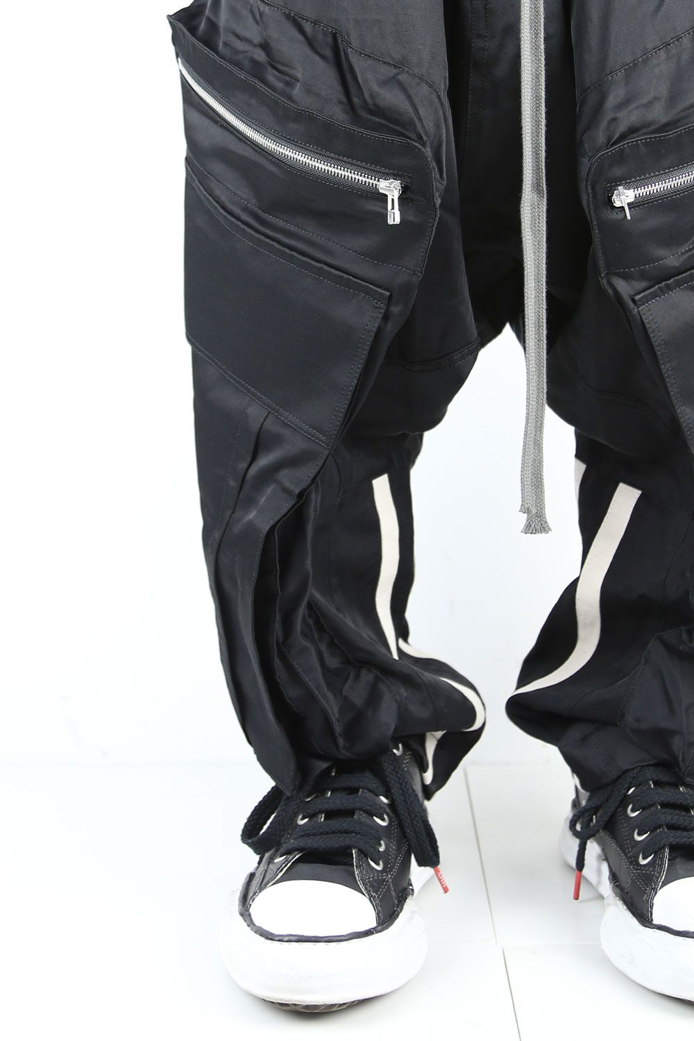 ミリタリーサルエルロングパンツ / MILITARY SAROUEL PANTS / ブラック