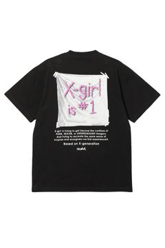 X-girl FLAG S/S TEE / ブラック