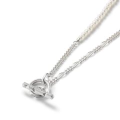 Clash Mix Chain Necklace / ホワイト