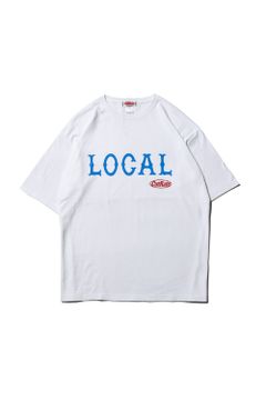 CUTRATE CLASSIC LOCAL LOGO DROP SHOULDER S/S T-SHIRT / ホワイト
