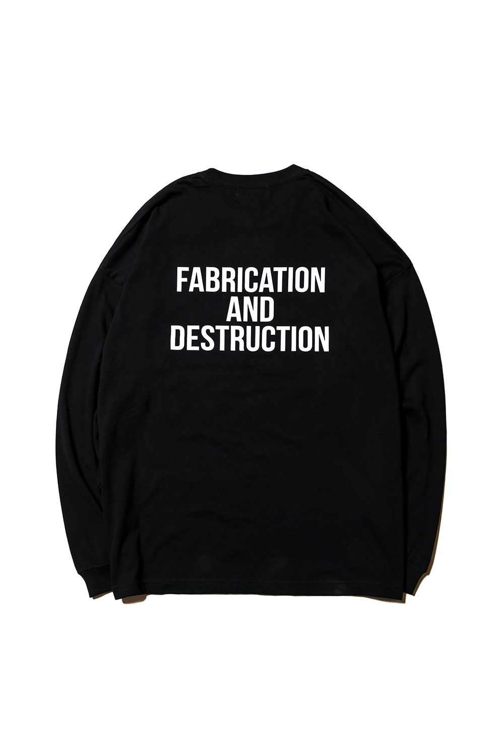 CUTRATE LOGO DROPSHOULDER  L/S T-SHIRT / ブラック×レッド