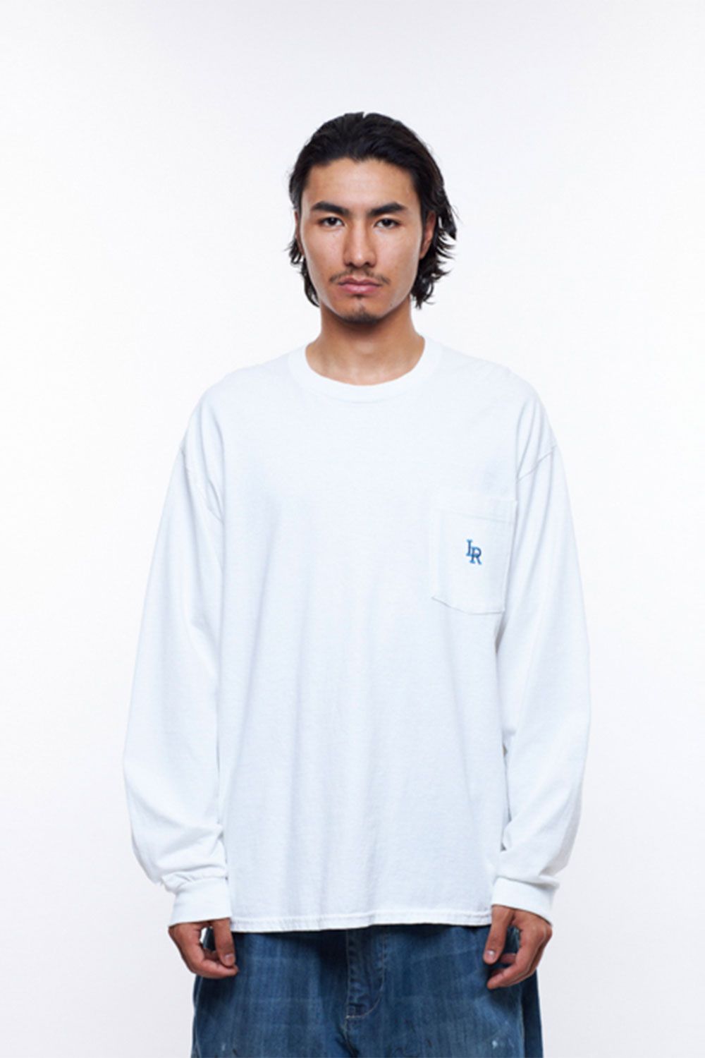 LR LOGO POCKET L/S TEE / ホワイト