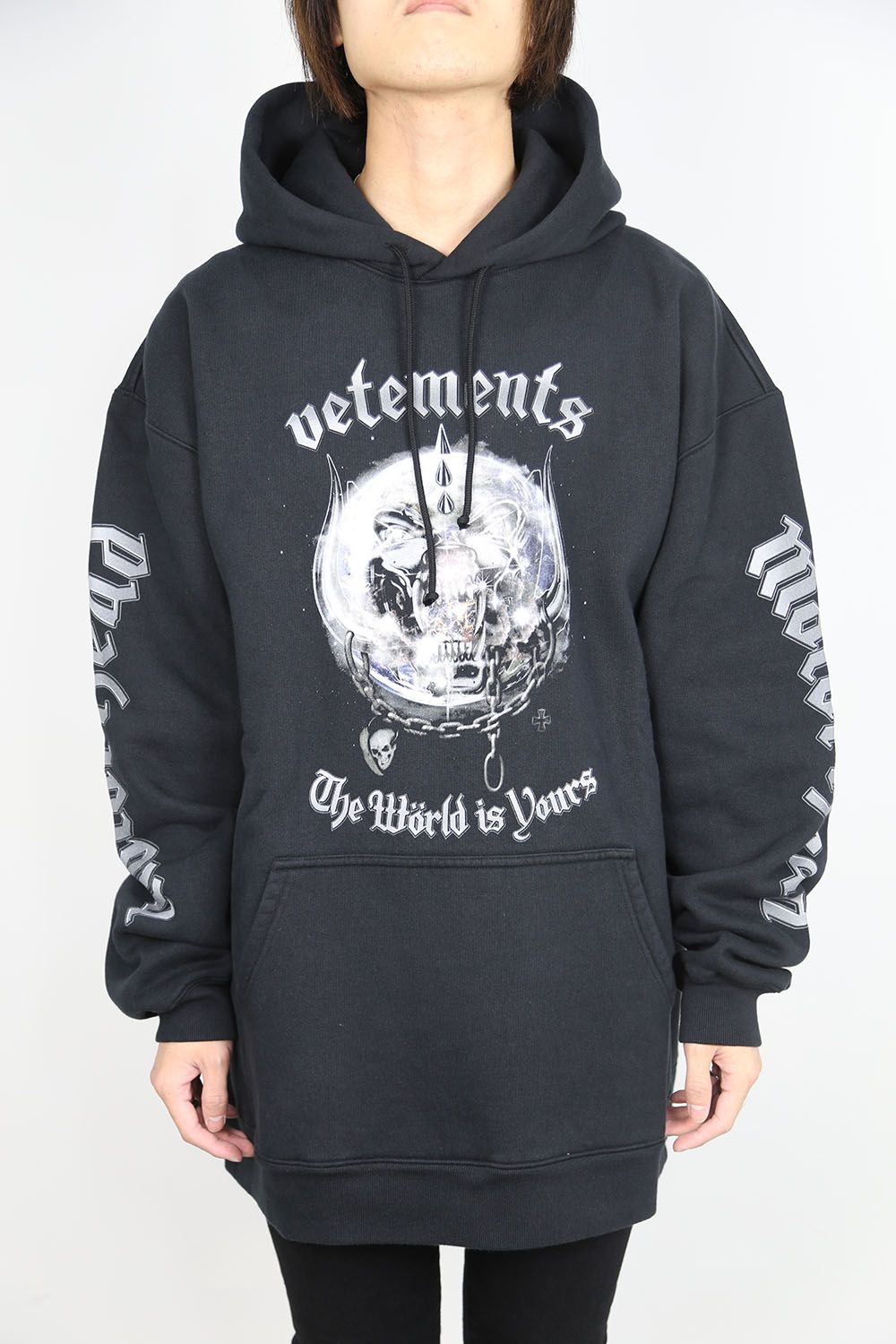 VETEMENTS X THE WORLD MOTORHEAD HOODIE / ブラック