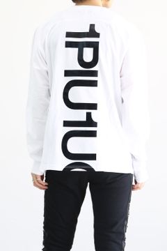 バックプリントビッグロングTシャツ / ホワイト