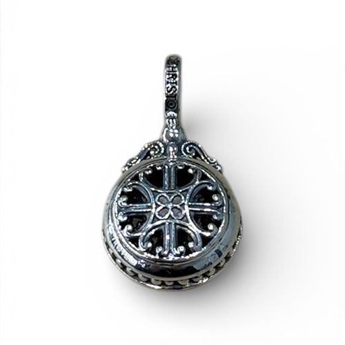 Roxanna Round Pendant in Sterling Silver / GP048