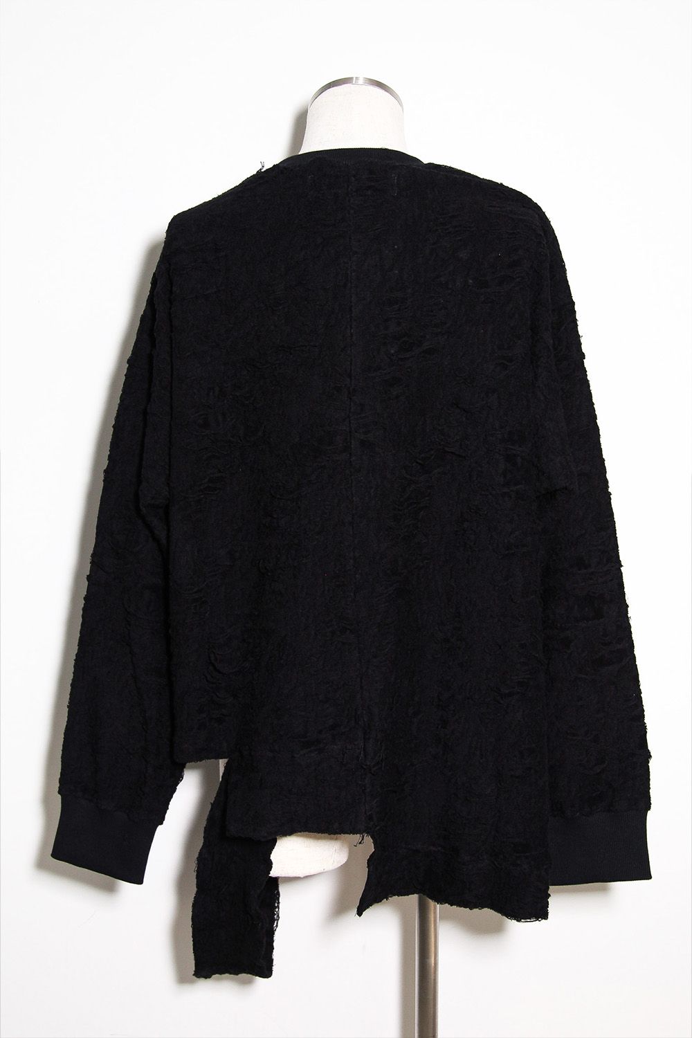 アシンメトリークルーネック / ASYMMETRY CREW NECK / ブラック / ag-12081-2