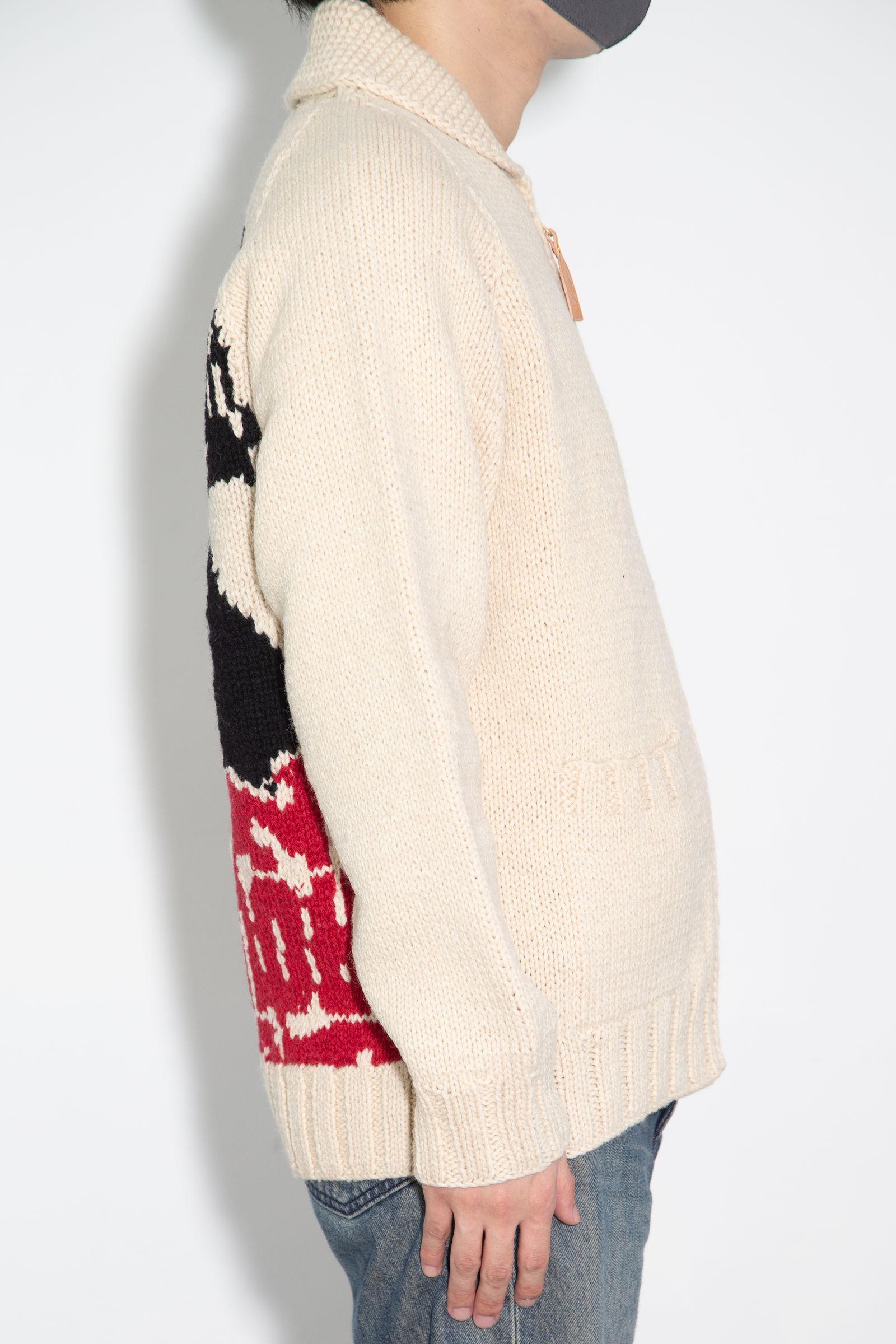 HYSTERIC GLAMOUR - VIXEN GIRL編込 カウチン / ホワイト | Tempt