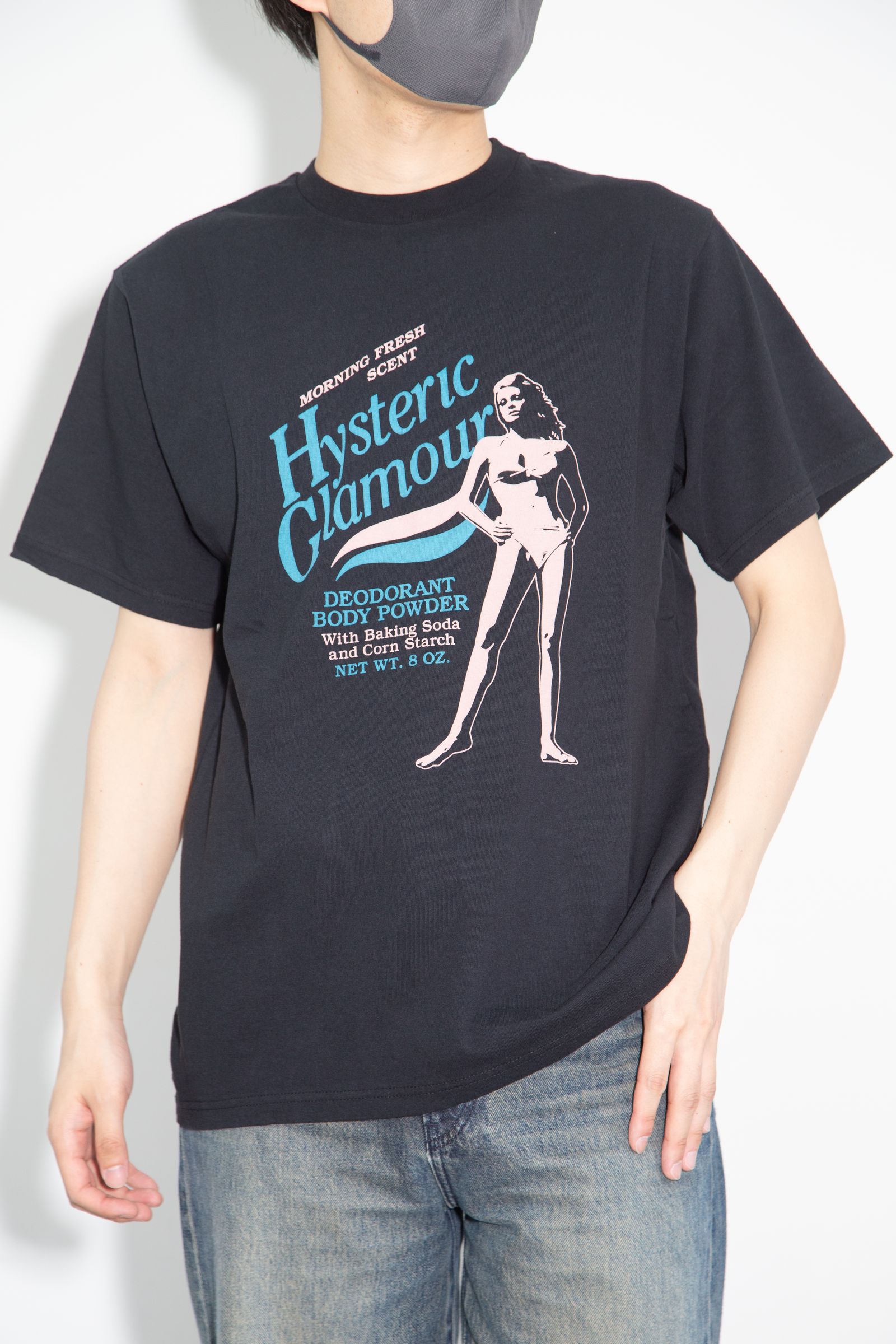 HYSTERIC BODY POWDER Tシャツ / ブラック