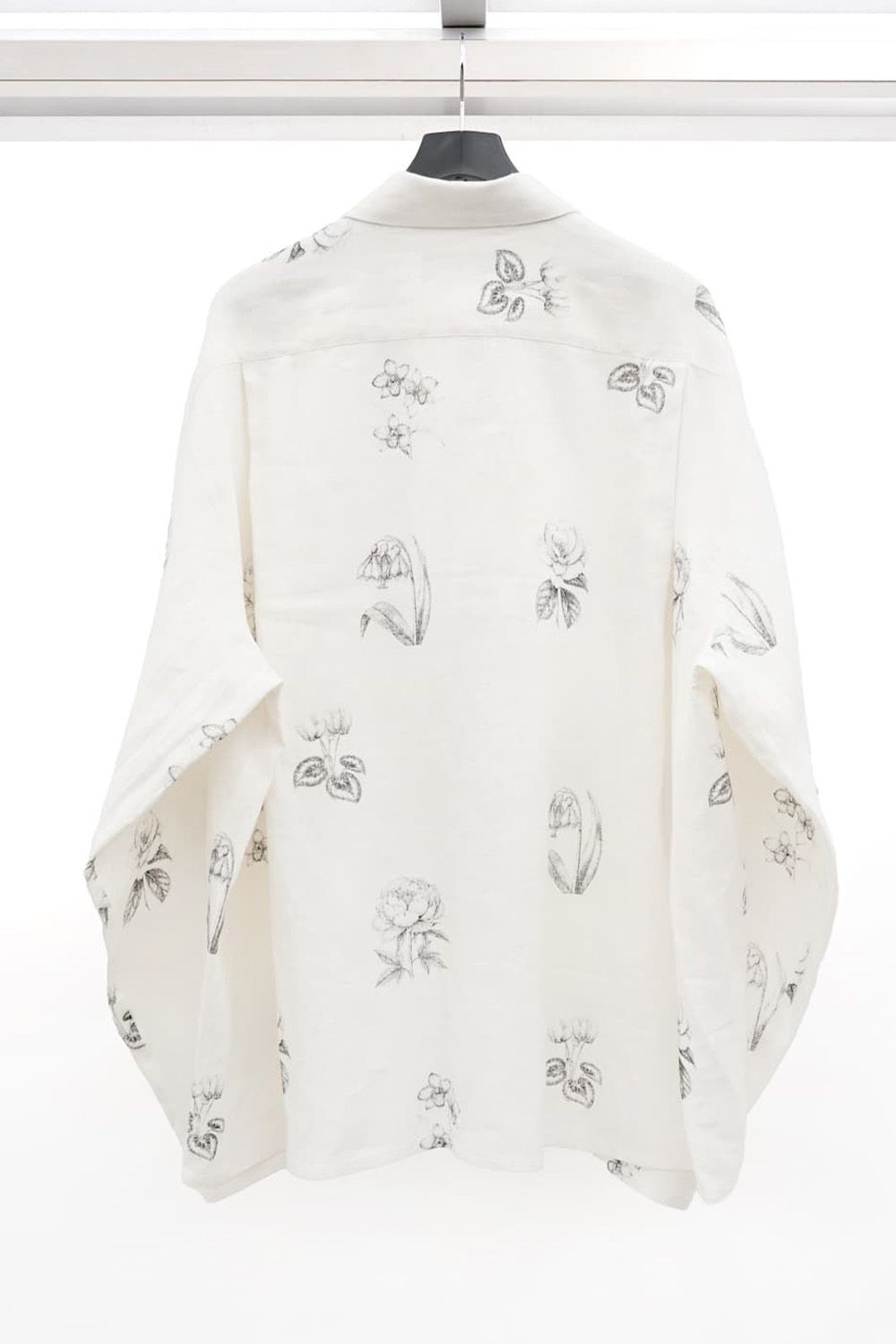 Botanical Print Oversized Shirt
