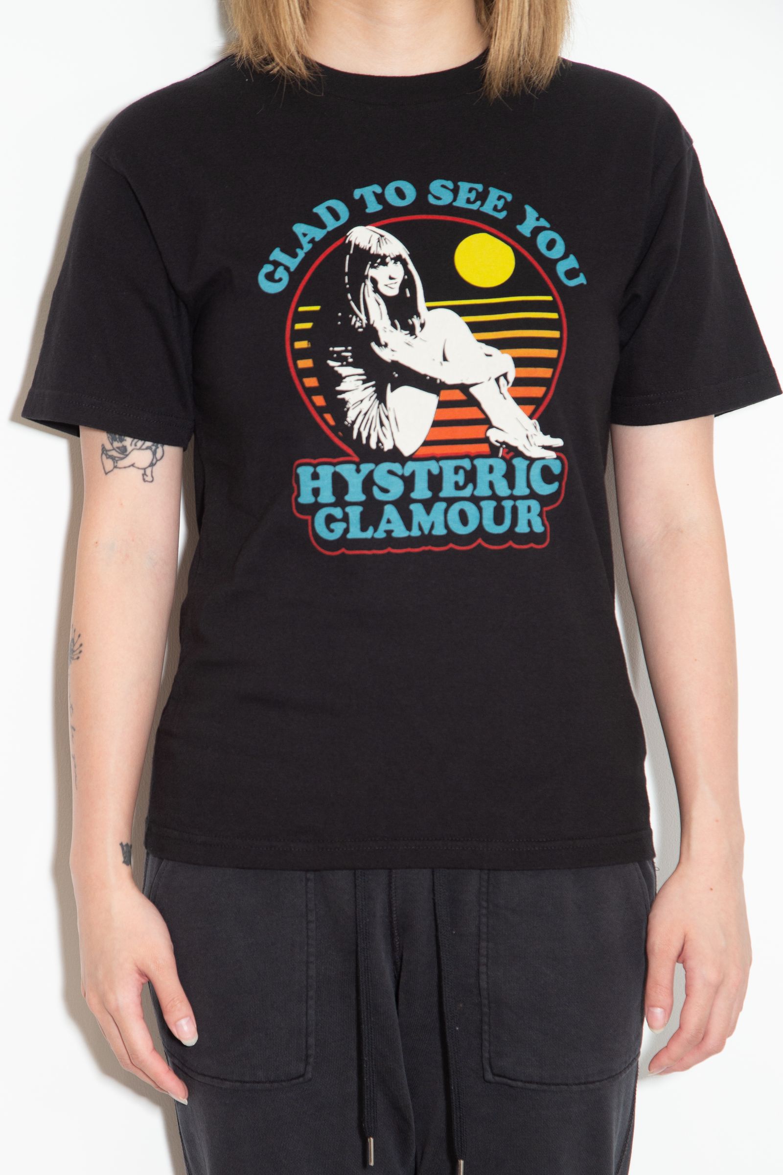 GLAD TO SEE YOU Tシャツ / ブラック
