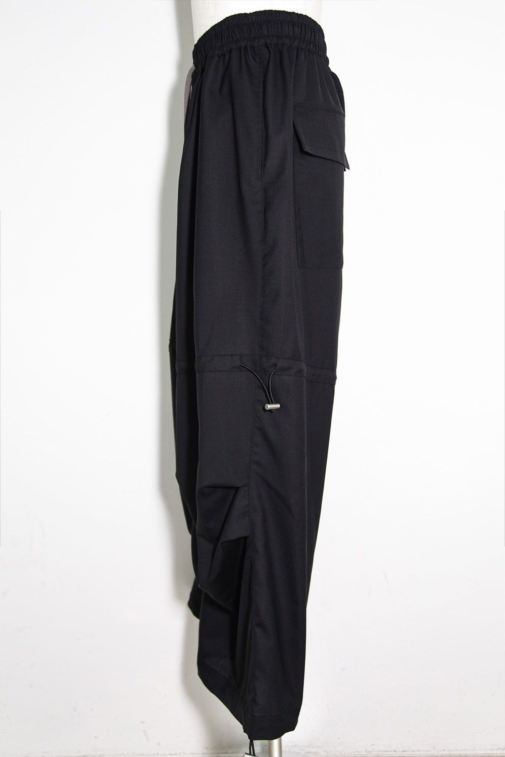 サマーウールワイドパンツ / Wide Pants / ブラック / ag-9093-1
