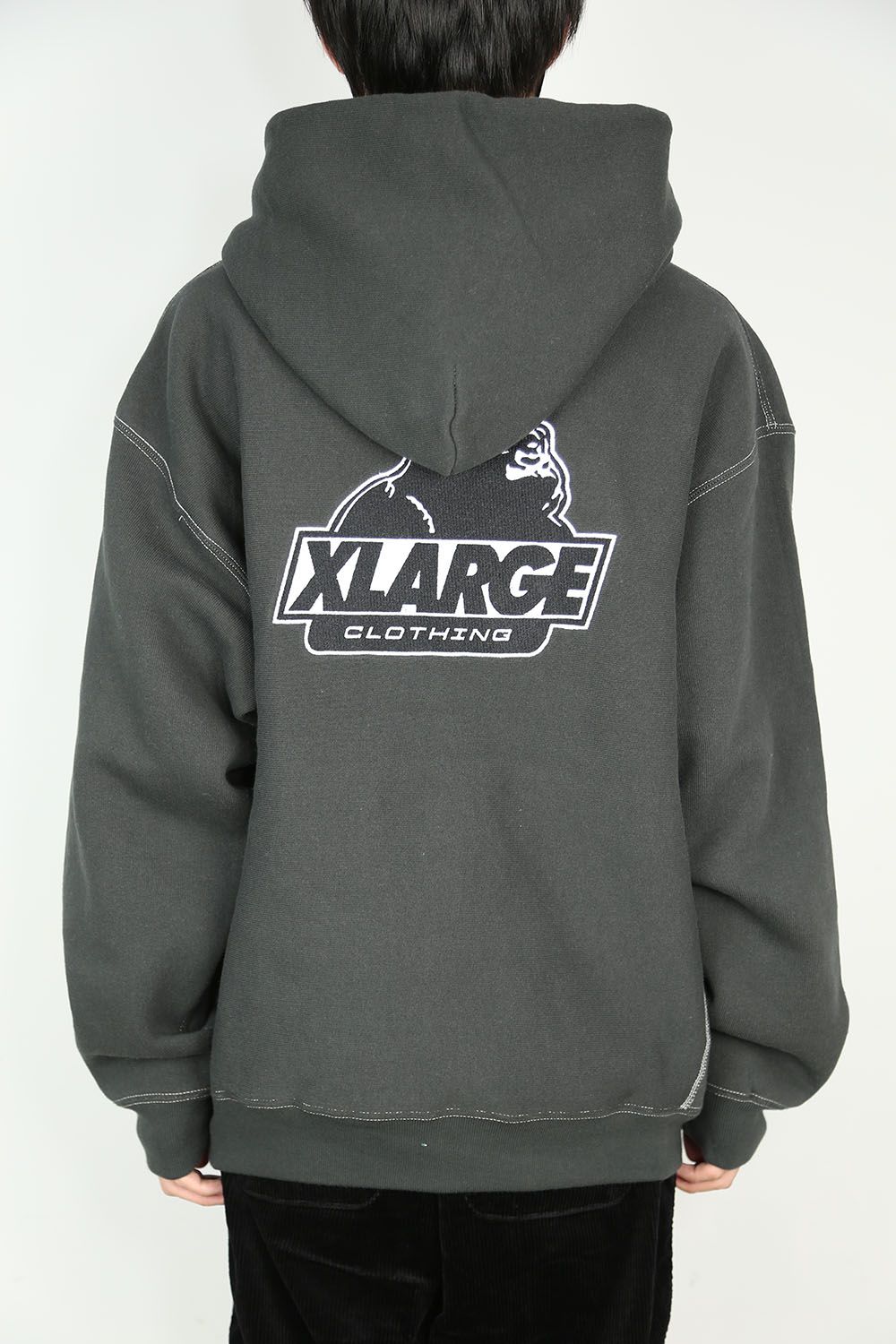 XLARGE - XLARGE×CHAMPION REVERSE WEAVE OVERDYE HOODED SWEAT