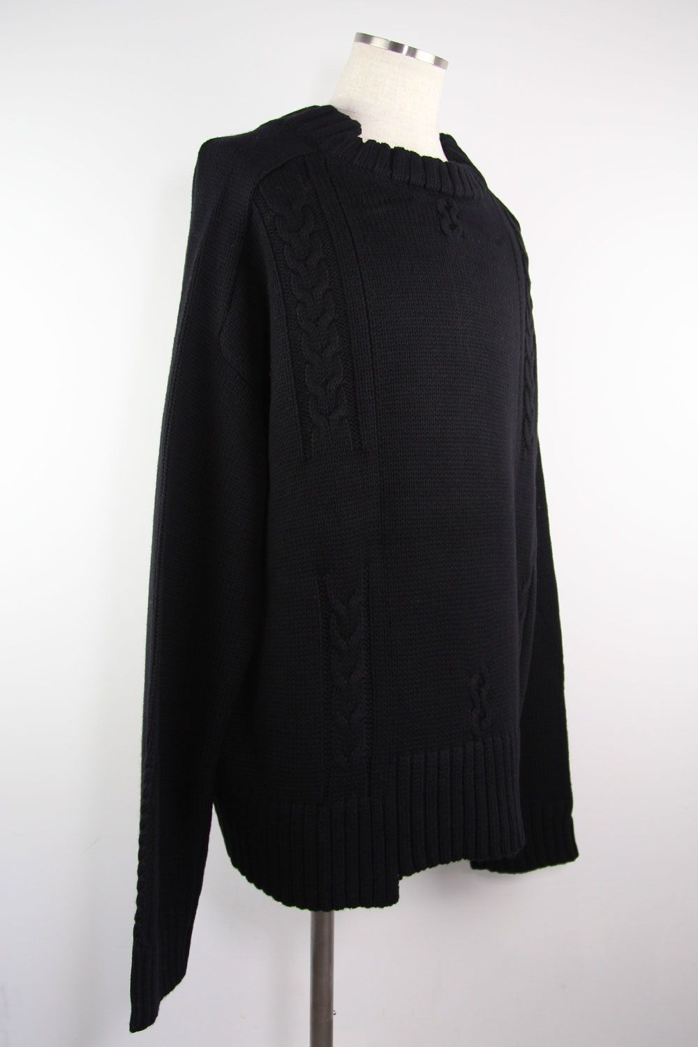 ローゲージニットプルオーバー / Low Gauge Knit Pullover / ブラック