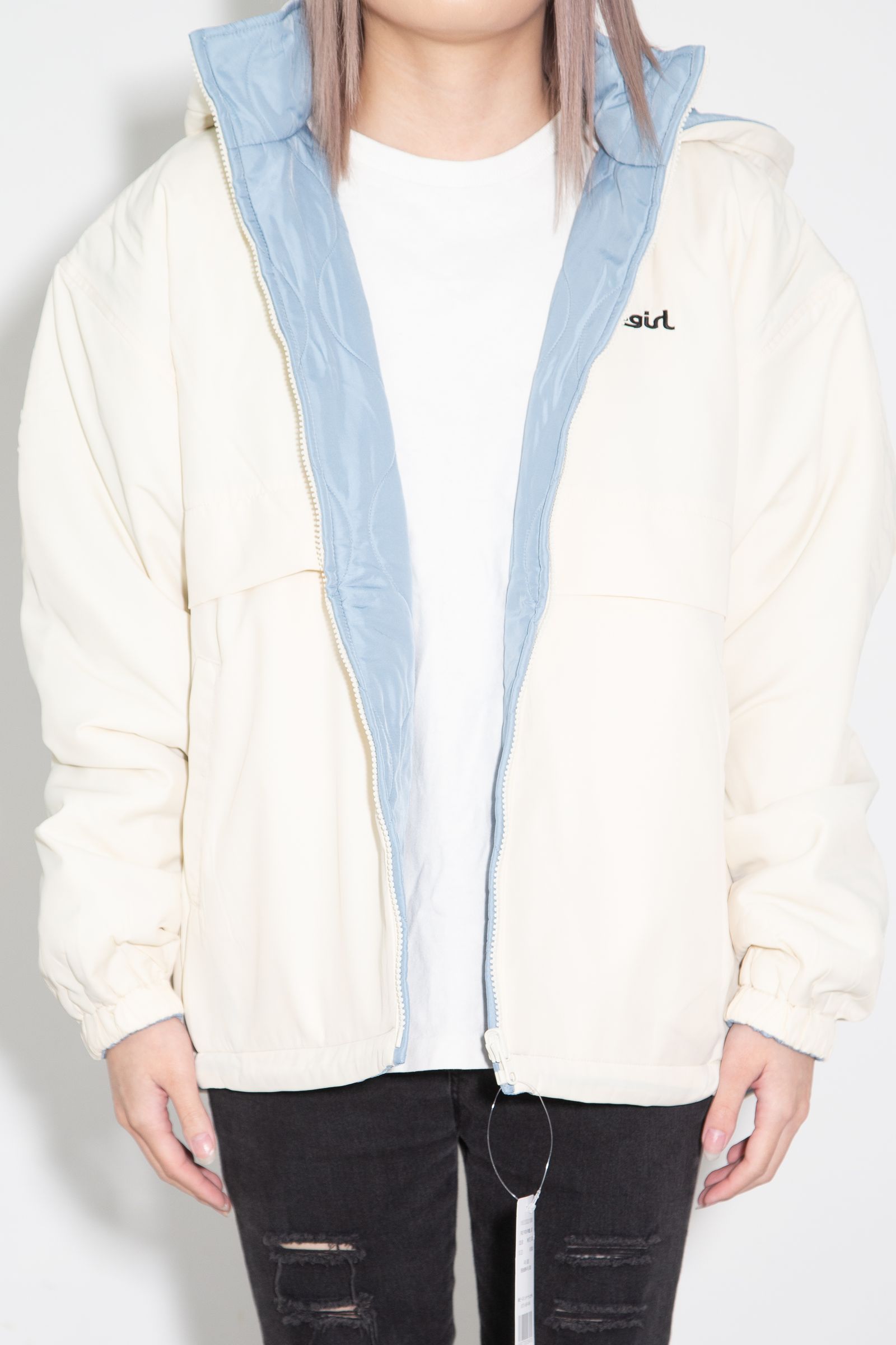 FACE PATCH REVERSIBLE JACKET / ホワイト