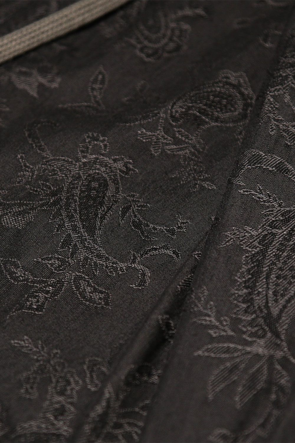 [ラスト1点 サイズ1] ペイズリー袴タックショーツ / Paisley Front Zip Tuck Shorts / ブラック / ag-9061-1