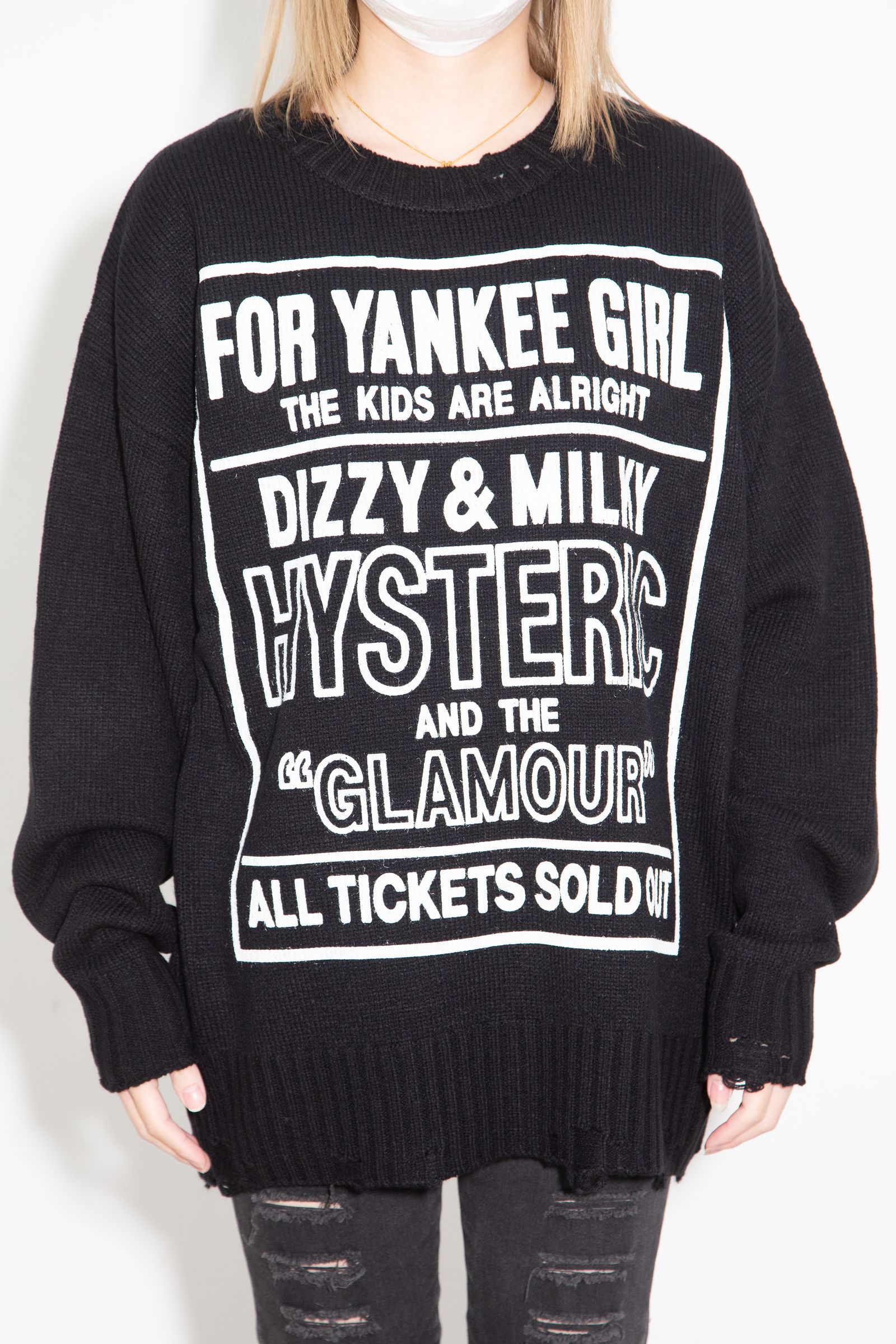 DIZZY&MILKY クラッシュセーター / ブラック