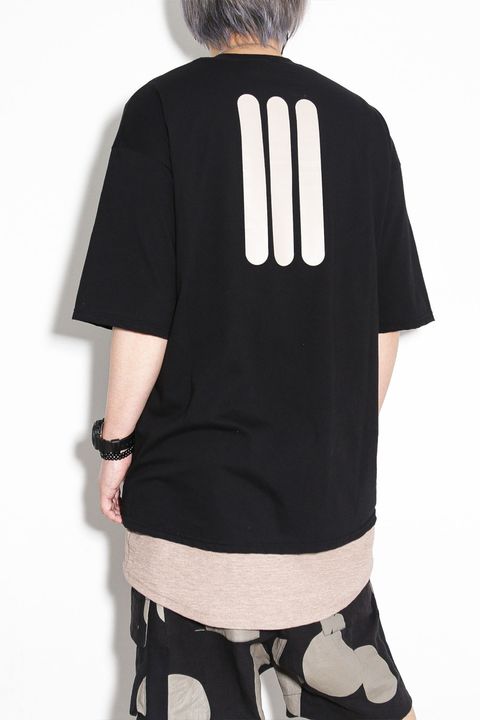 オーバーサイズプリントTシャツ / Type B Over Sized Print Tee / ブラック / ag-9070-2