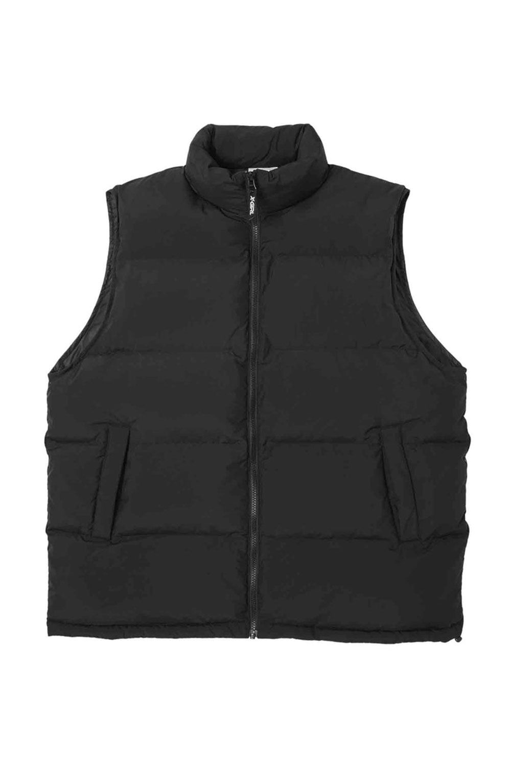 X-girl - PADDED VEST / ブラック | Tempt