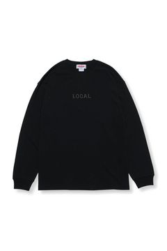 CLASSIC LOCAL LOGO EMBROIDERY L/S TEE / ブラック