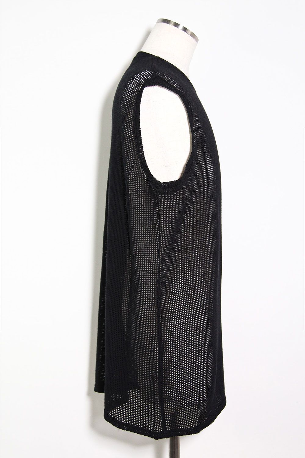 [ラスト1点 サイズ1] メッシュニットタンクトップ / Mesh Knit Tank Top / ブラック / ag-11100