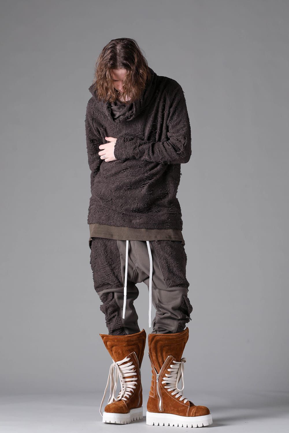 Twisted-Hood Pullover