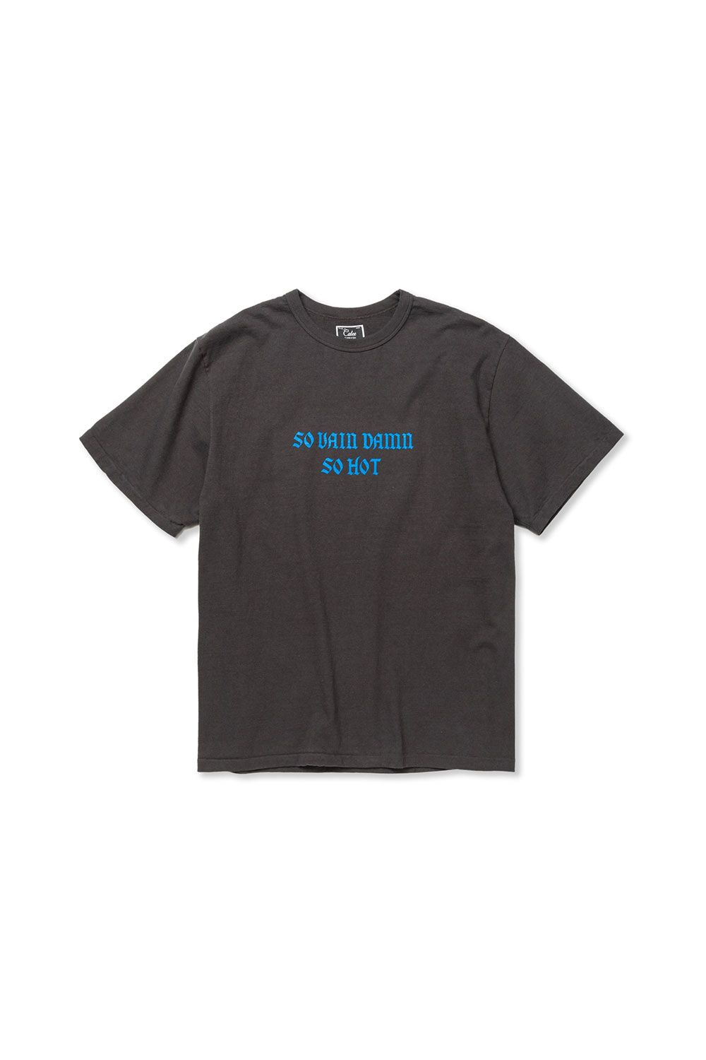 BINDER NECK WING LOGO VINTAGE TEE ＜NATURALLY PAINT DESIGN＞ / チャコール