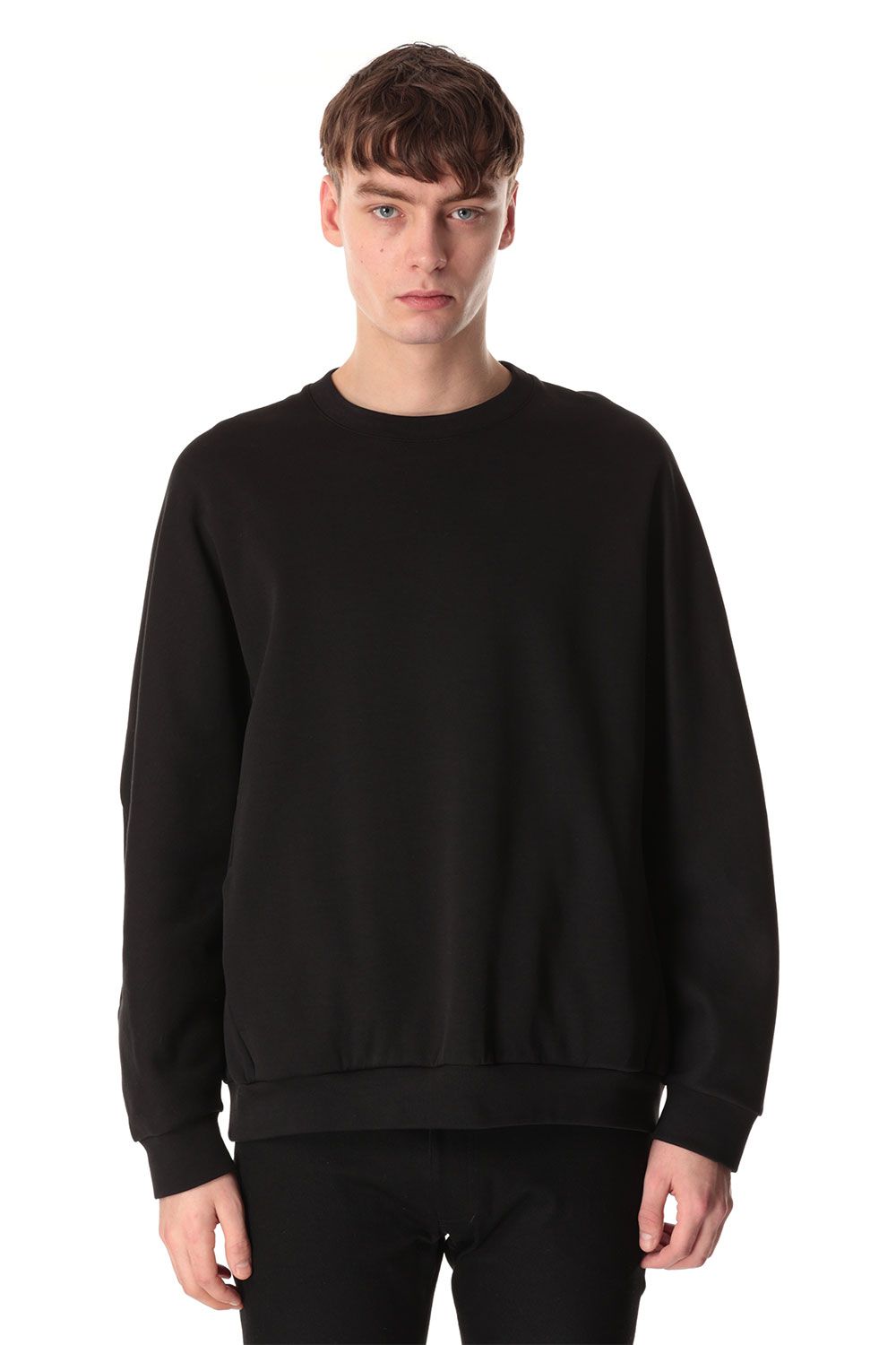 CO/PE DOUBLE KNIT SWEAT SHIRTS / ブラック