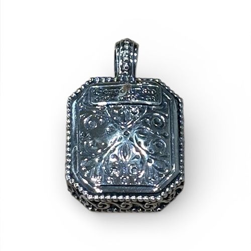 Garden Shadows Polygon Pendant in Sterling Silver / GP047