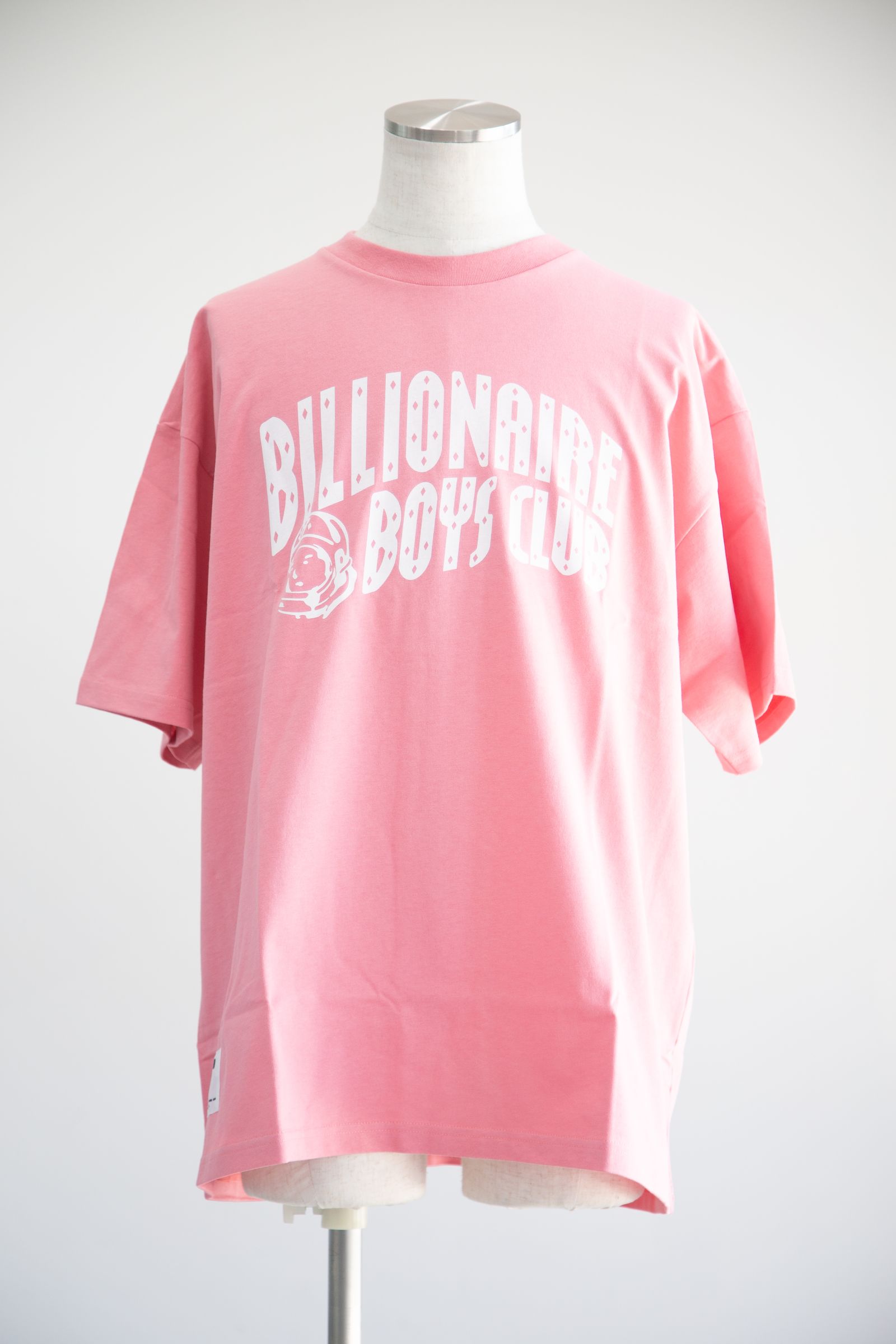 【BILLIONAIRE BOYS CLUB】COTTON T-SHIRT ARCH LOGO / ディープピンク