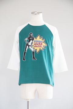 LOVE MAKER 七分袖Tシャツ / グリーン