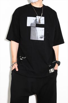 タイプBプリントカットソー / Type B Print T-Shirts / ブラック / ag-7024-2