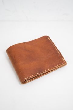 イタリアンダブルショルダー二つ折り財布 / ブラウン