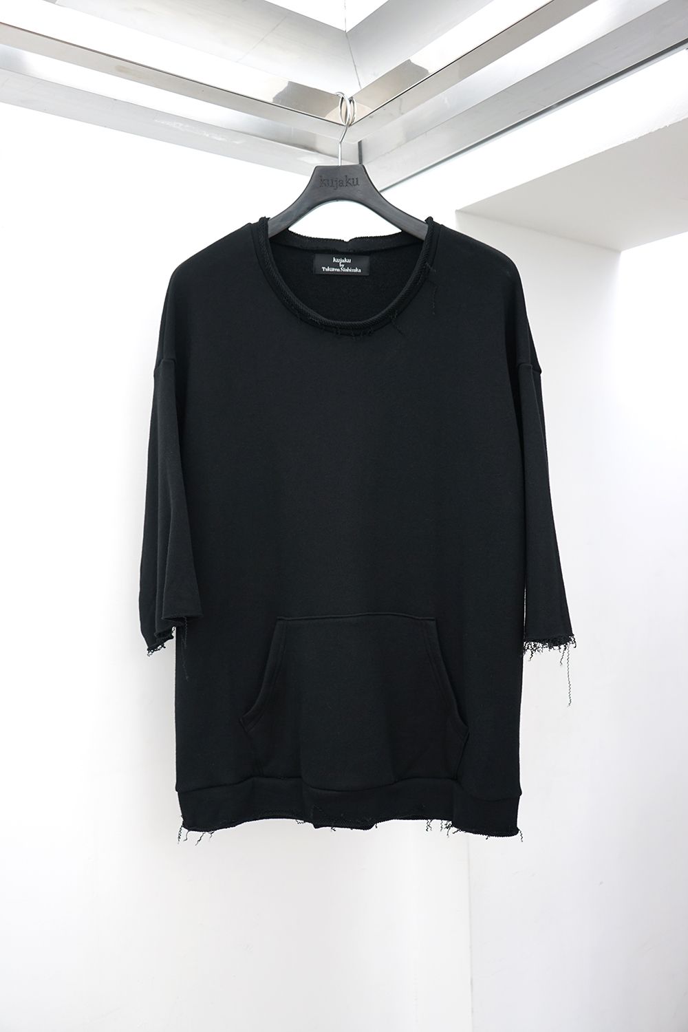 Cut-Off 3/4-Sleeve Sweatshirt