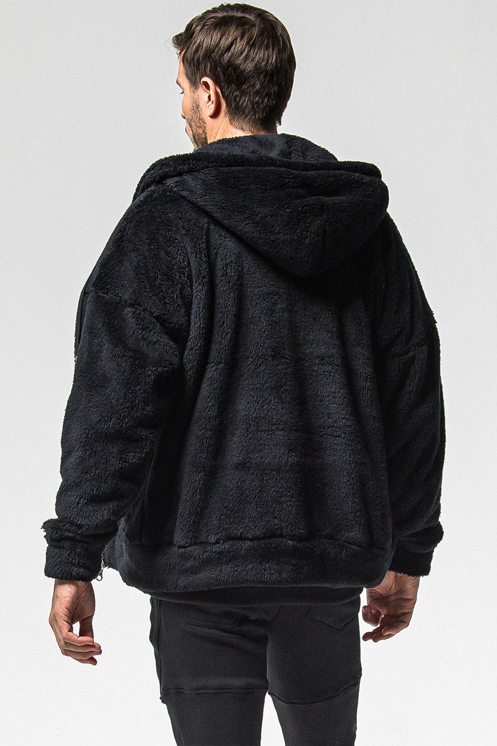 [ラスト1点 サイズ1] BOA zip loose hoodie / ブラック