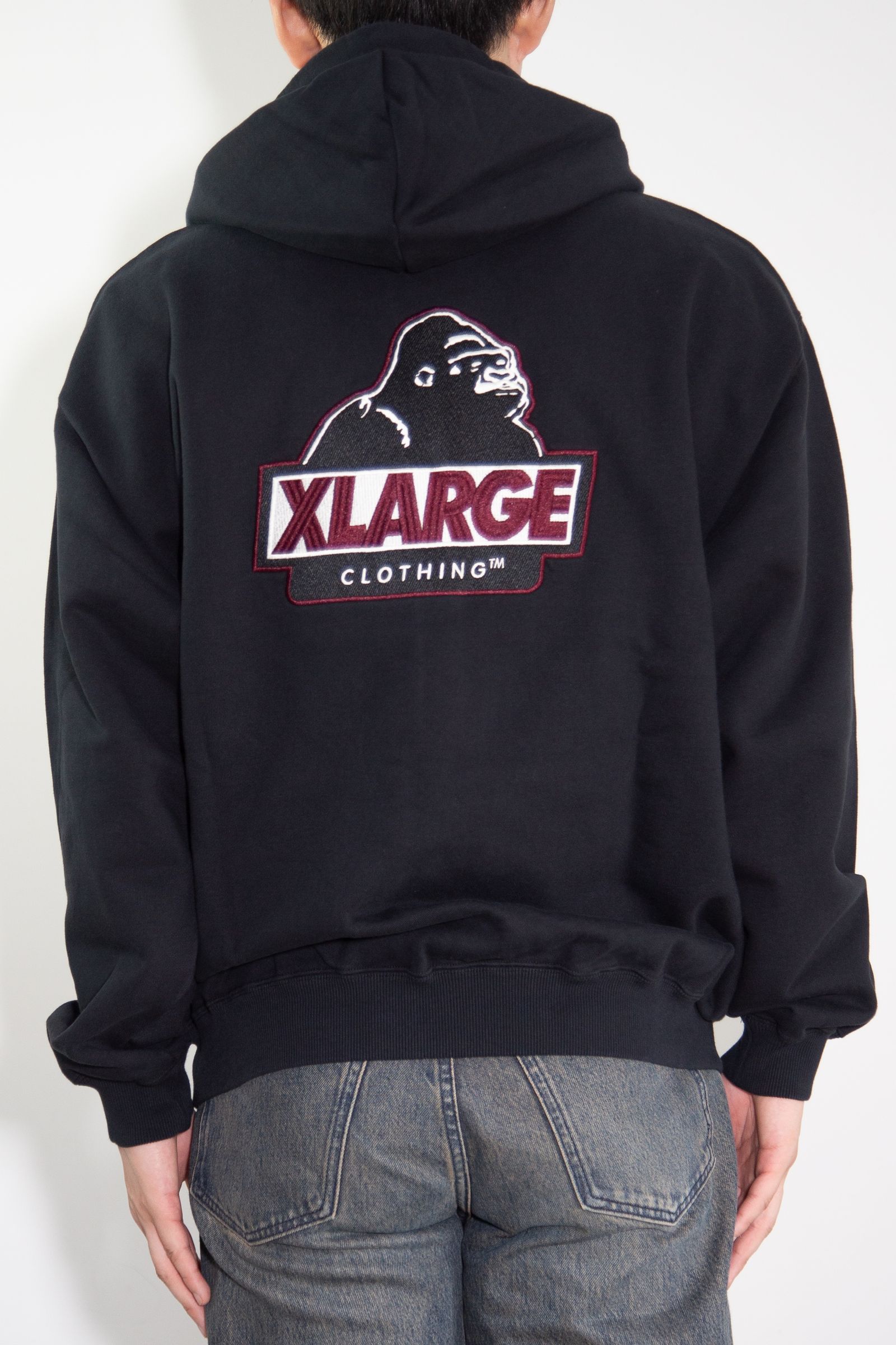 SLANTED OG ZIP HOODED SWEATSHIRT / ブラック