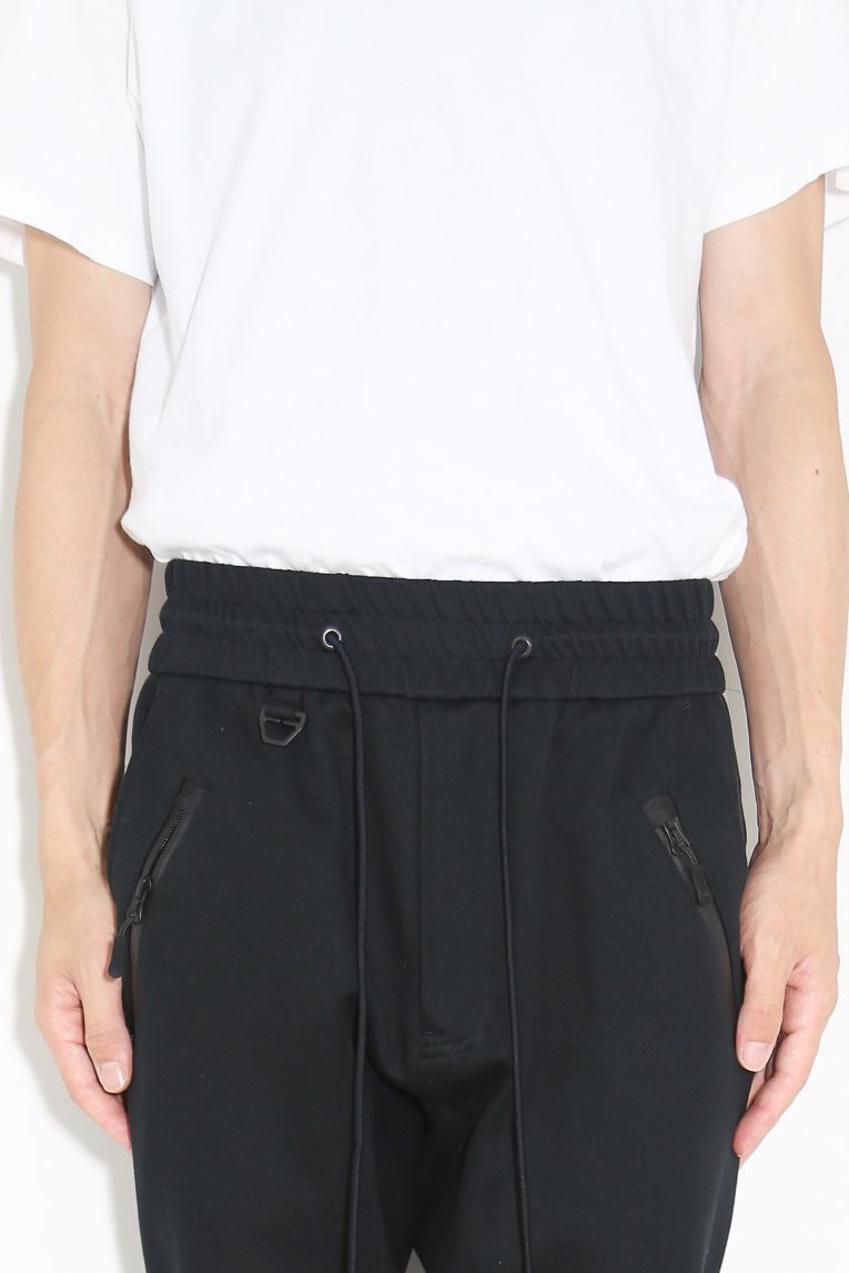 LINE JERSEY PANTS / ブラック