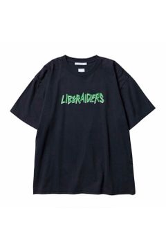 METAL LOGO TEE / ブラック×グリーン