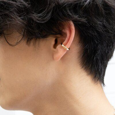 Crockery Hoop Earcuff - S - GOLD