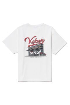 CALEE × KEBOZ CLASSIC LOGO S/S TEE / ホワイト