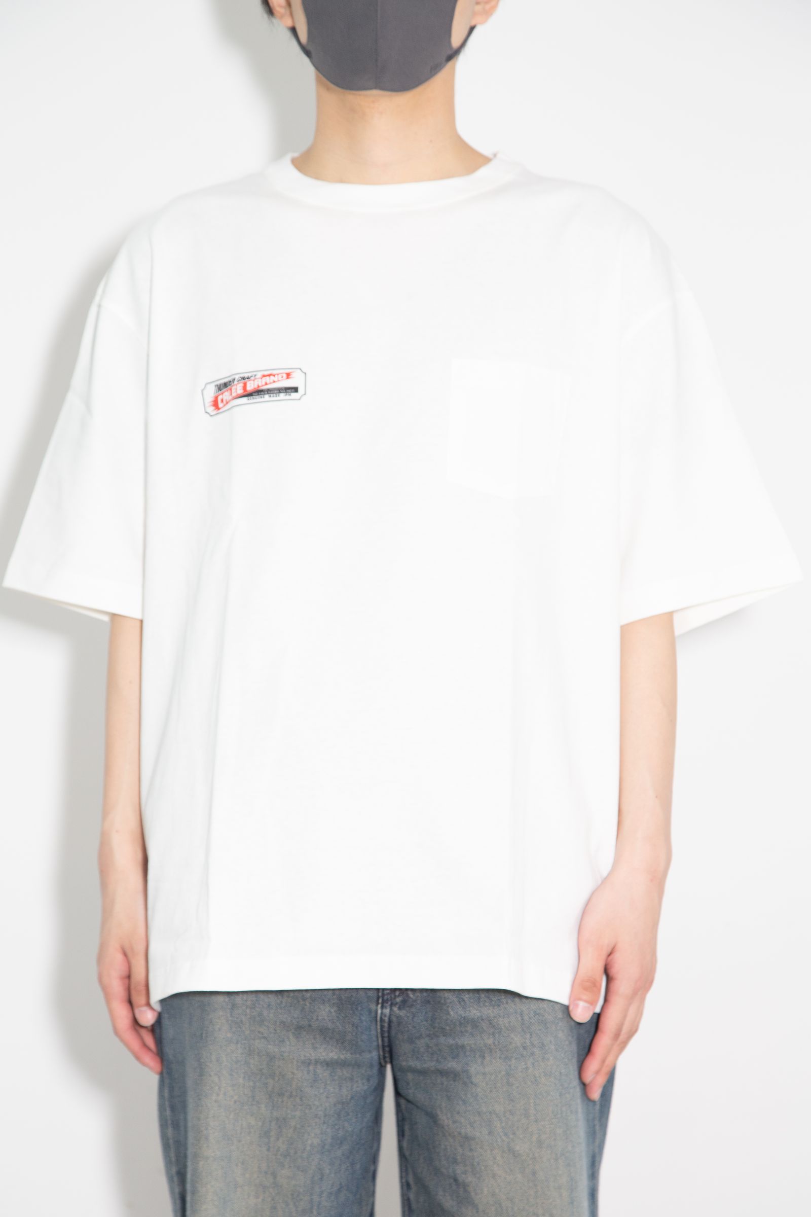 VINTAGE TYPE THUNDER CRAFT POCKET TEE / ホワイト