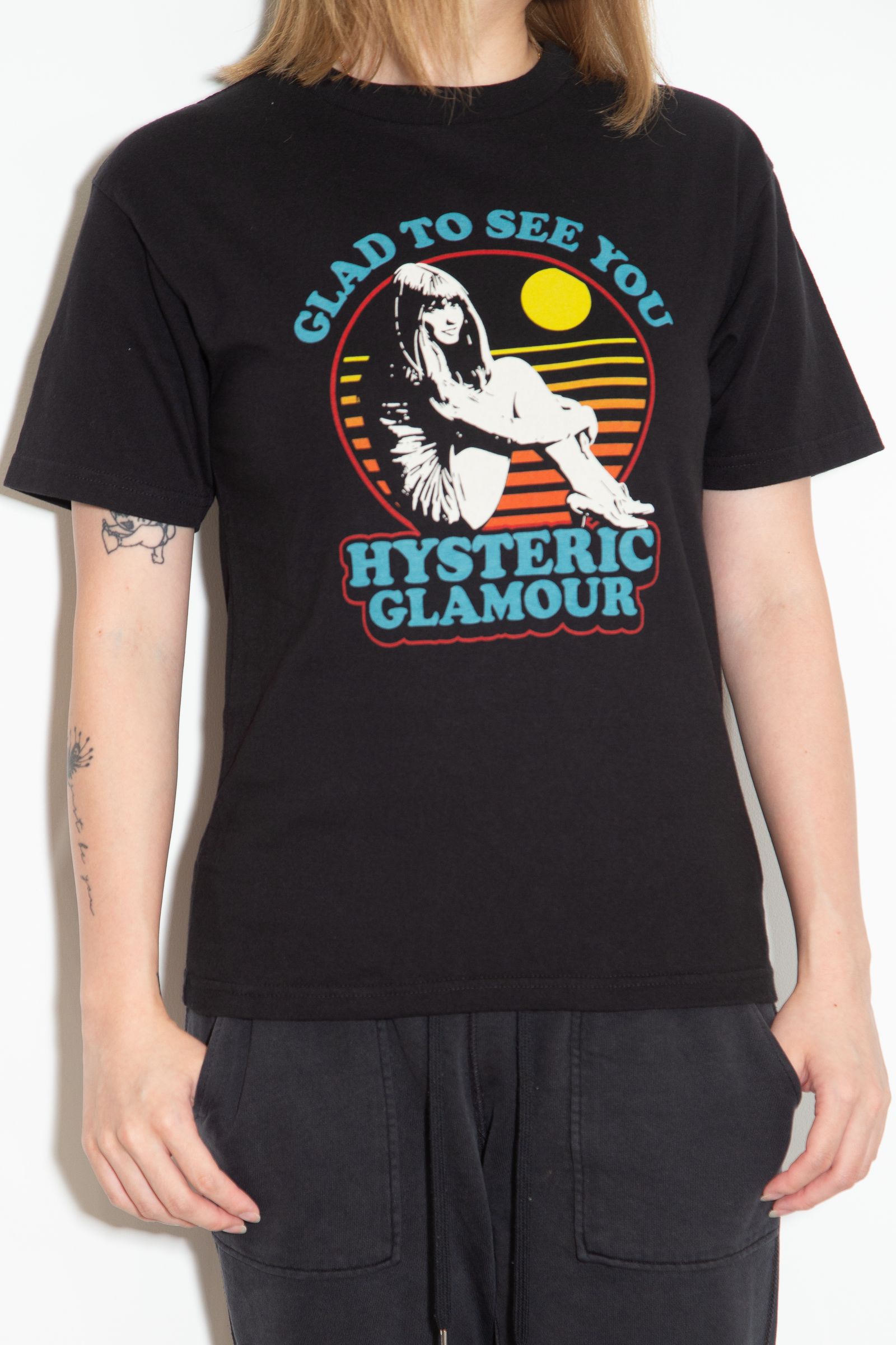 GLAD TO SEE YOU Tシャツ / ブラック