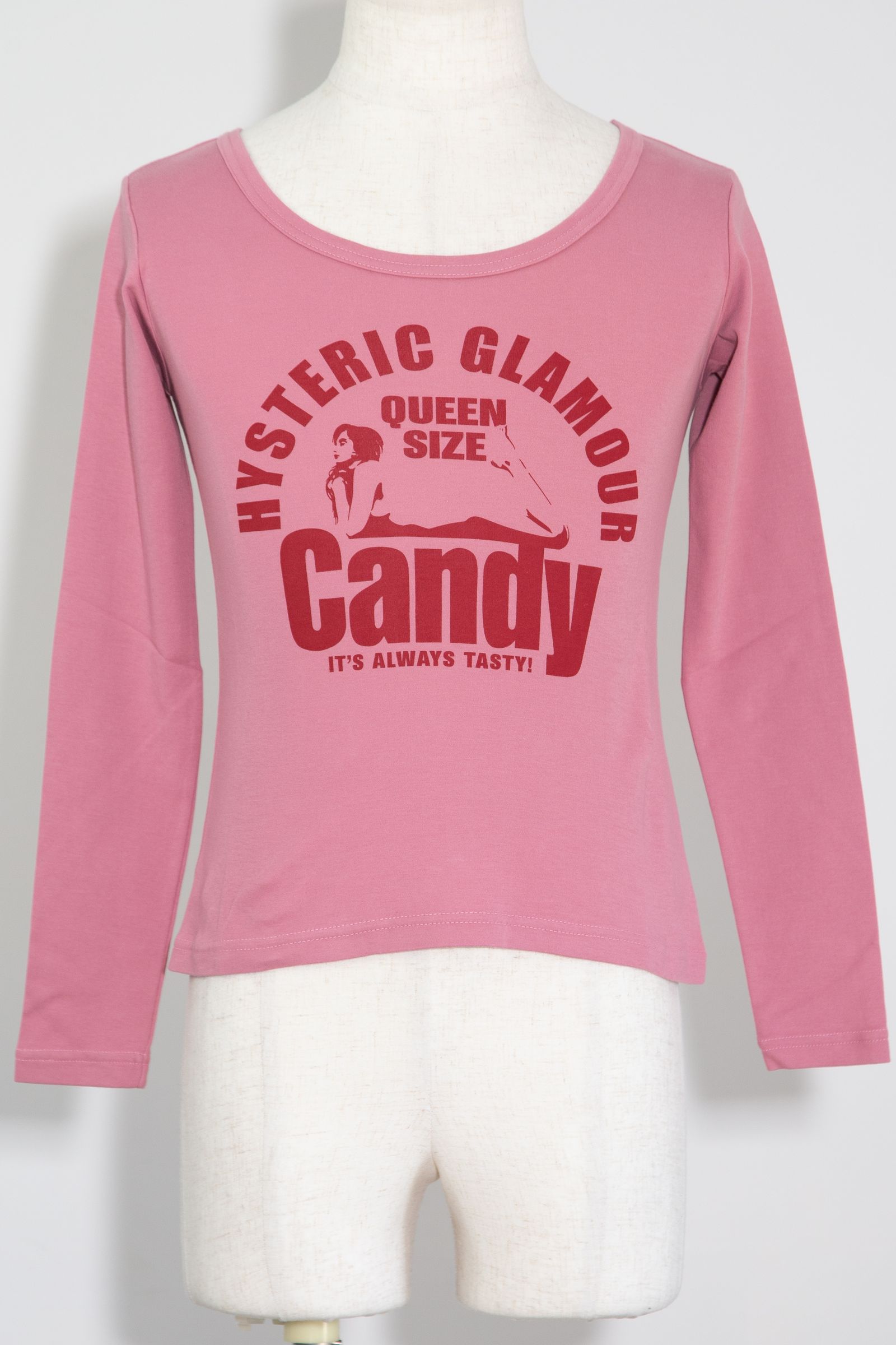 QUEEN SIZE CANDY チビTシャツ / ピンク