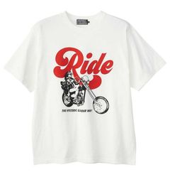 RIDE A MOTORCYCLE Tシャツ / ホワイト