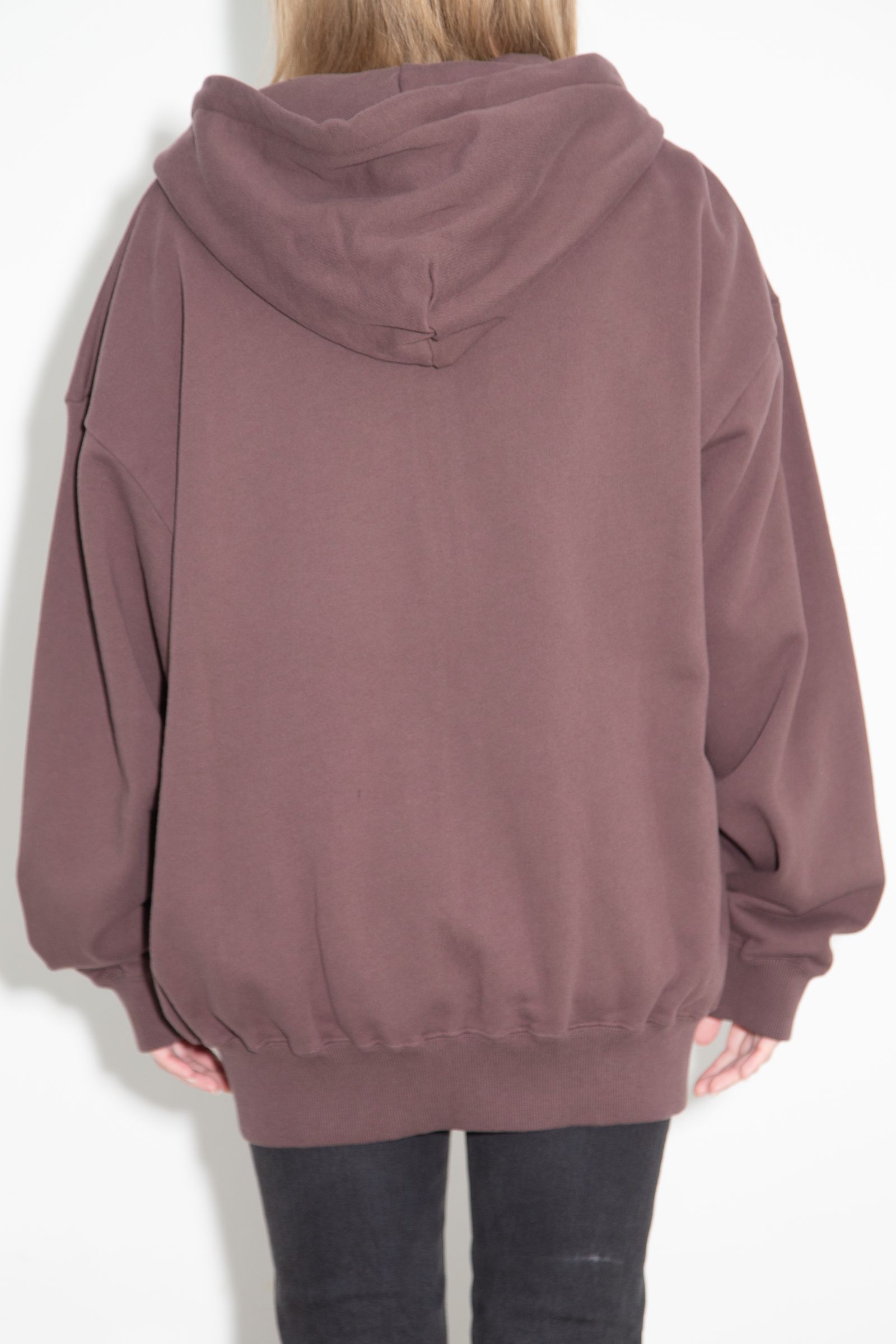 [ラスト1点 サイズM] TRIBAL HEART ZIP UP SWEAT HOODIE / ブラウン