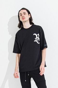 RC OVER TEE / ブラック×ホワイト
