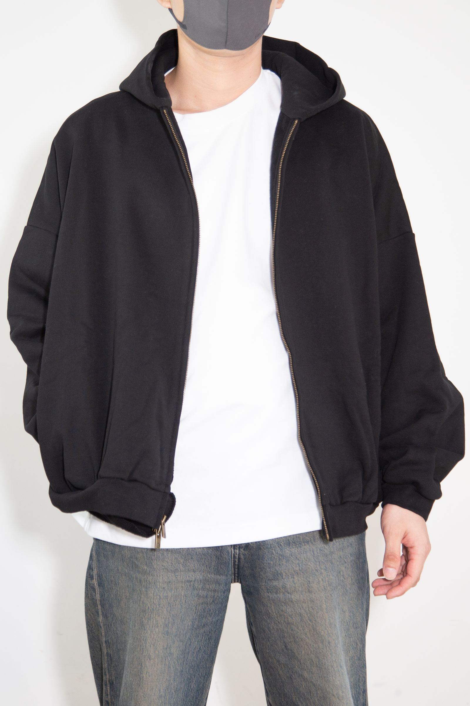 24FW HEAVY WEIGHT FULL ZIP HOODIE / ブラック