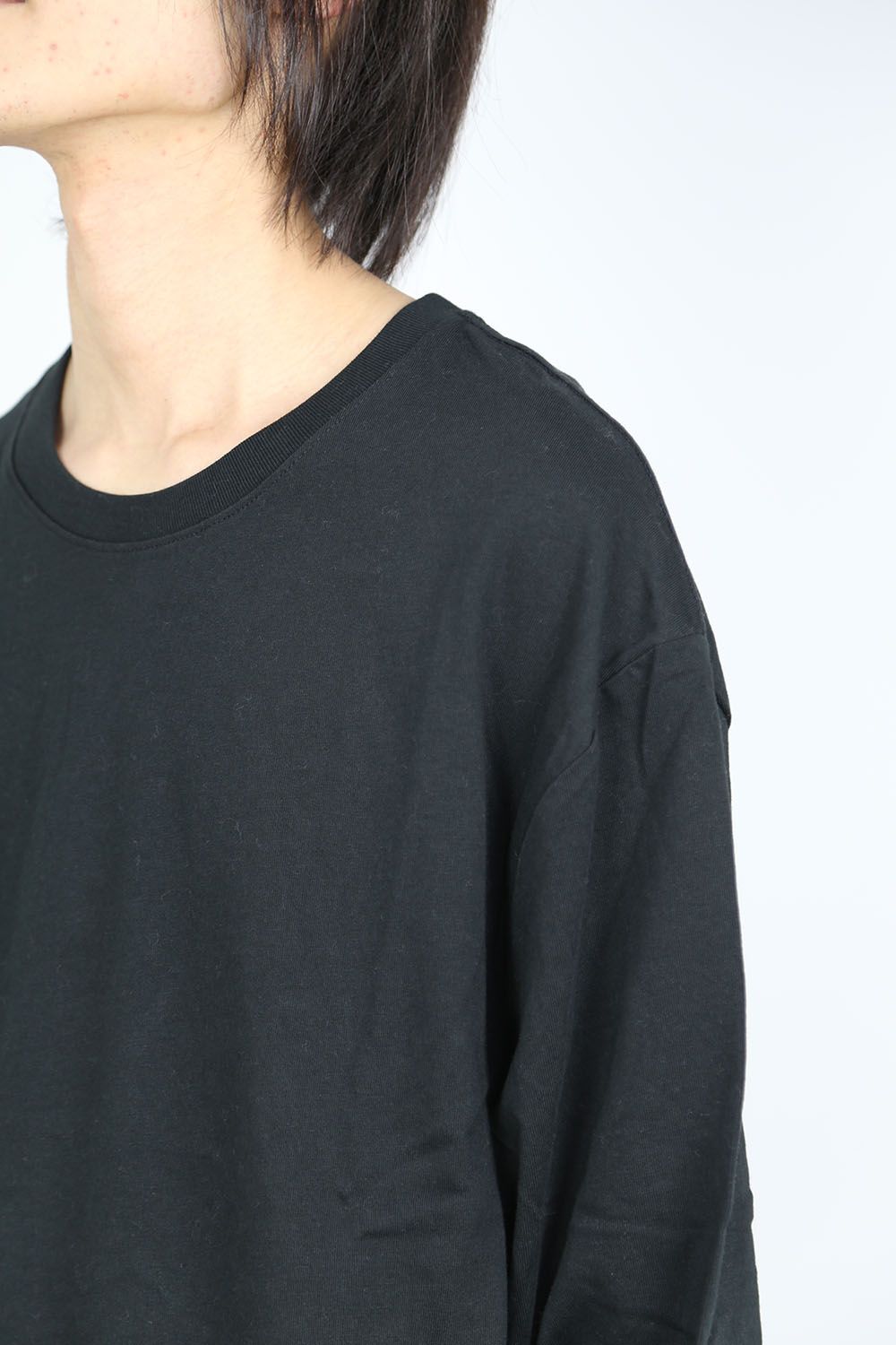 BACK LOGO L/S TEE / ブラック
